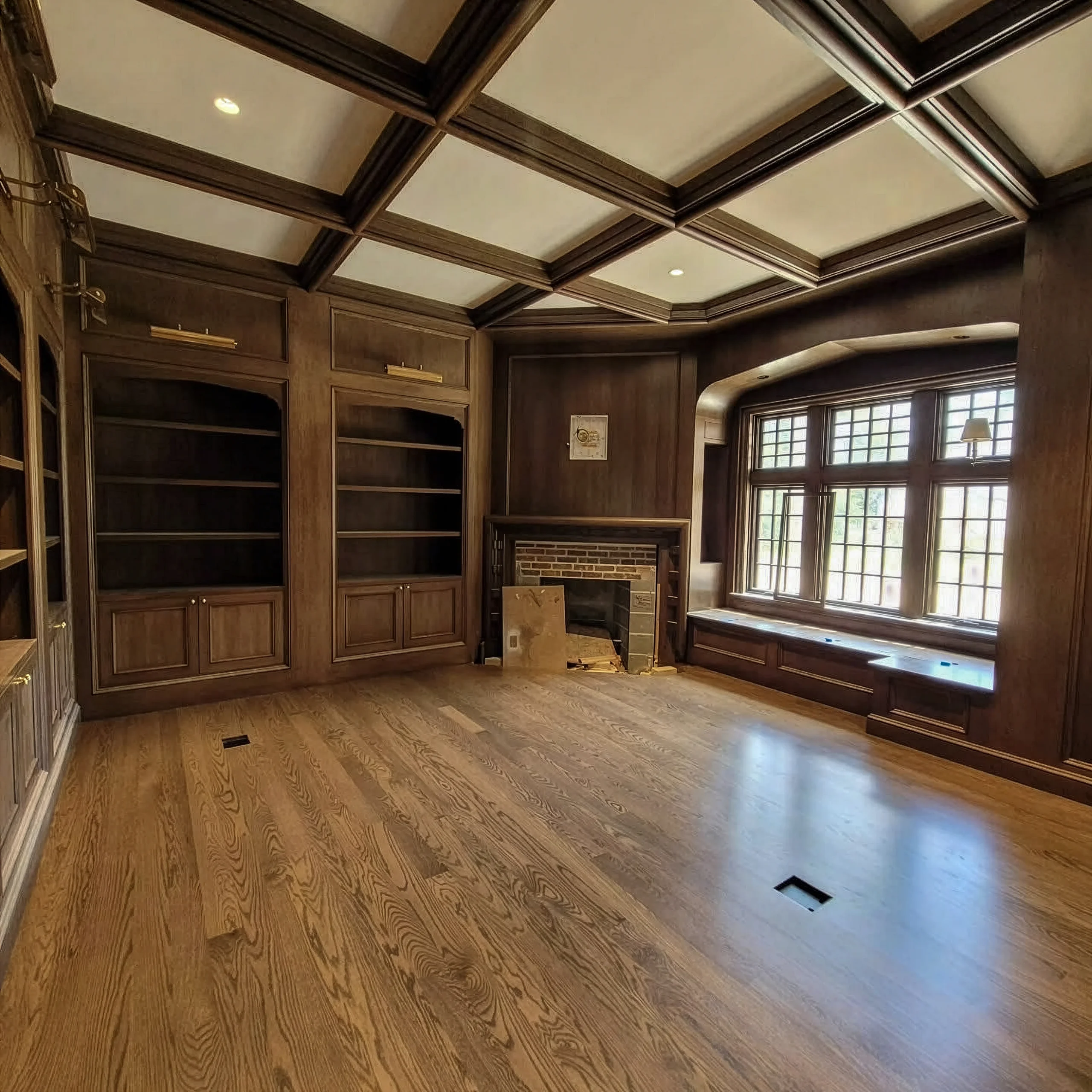 Refinished hardwood floor in Lincoln, NE