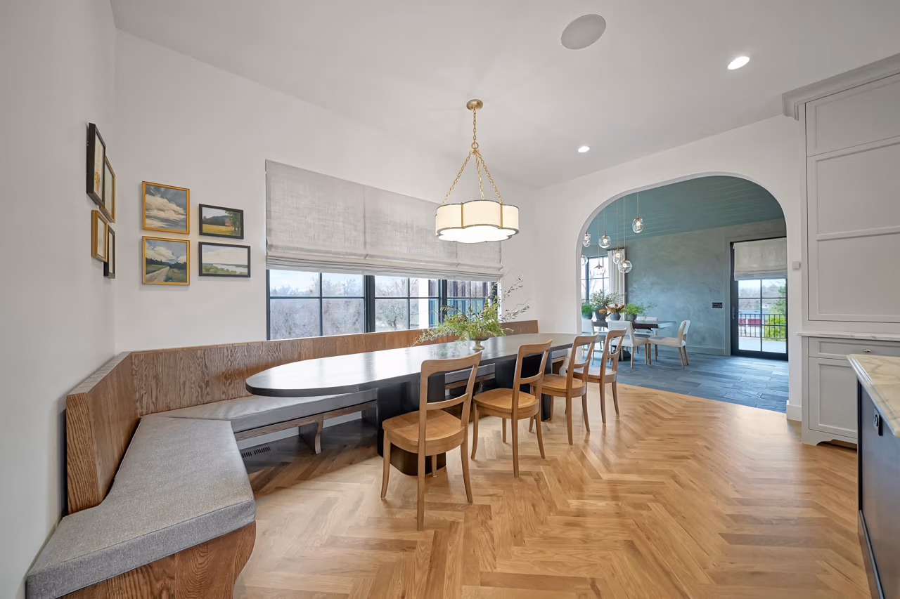 Hardwood floor installation project in Lincoln, Nebraska